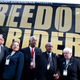 WASHINGTON, DC - MAY 06: Congressman John Lewis(L) speaks along with other freedom riders during the premiere of “Freedom Riders” to celebrate the 50th anniversary of the original Freedom Rides at The Newseum on May 6, 2011 in Washington, DC.